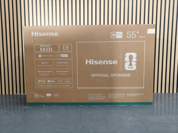 HISENSE 55 inch E8 Series MiniLED ULED 144Hz AI TV Model: 55E8Q