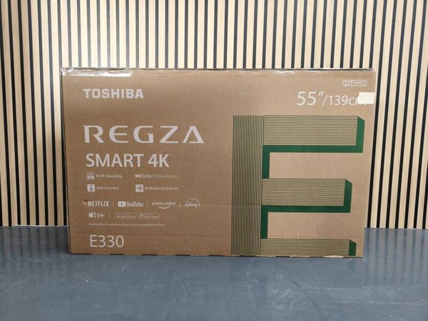 TOSHIBA 55 Inch 4K UHD AI TV | Dolby Vision & Atmos Model: 55E330RP