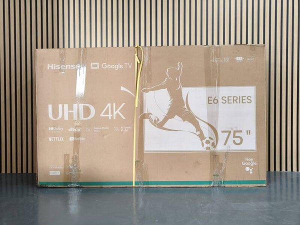 HISENSE 75 inch E6 SERIES UHD 4K GOOGLE TV Model: 75E6N
