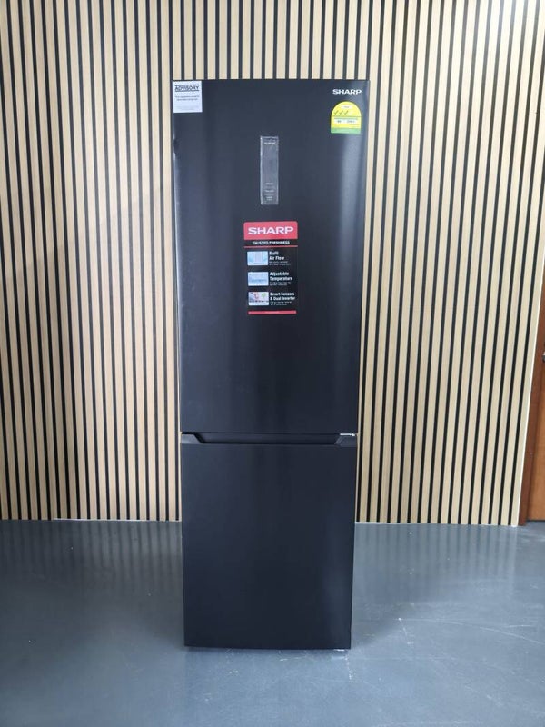 SHARP 342L BOTTOM FREEZER 2 DR FRIDGE - DARK SILVER Model: SJ-FB34E-DS
