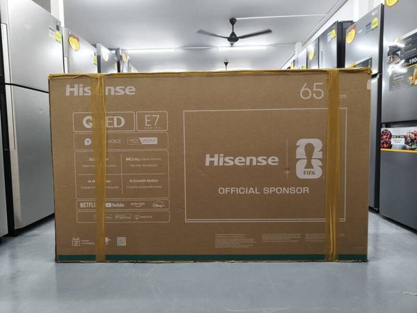 DISPLAY SET HISENSE 65 inch 4K E7 Series QLED AI TV | Dolby Vision & Audio 65E7Q