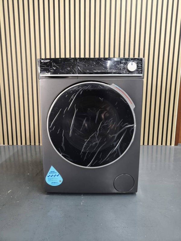 SHARP 10KG FRONT LOAD WASHER MODEL: ES-FW1014SB DISPLAY SET