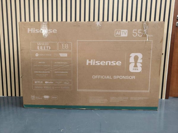 HISENSE 55 inch E8 Series MiniLED ULED 144Hz AI TV Model: 55E8Q
