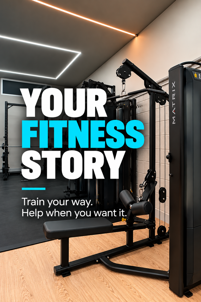 Your Fitness Story - Train your way. Help when you want it.