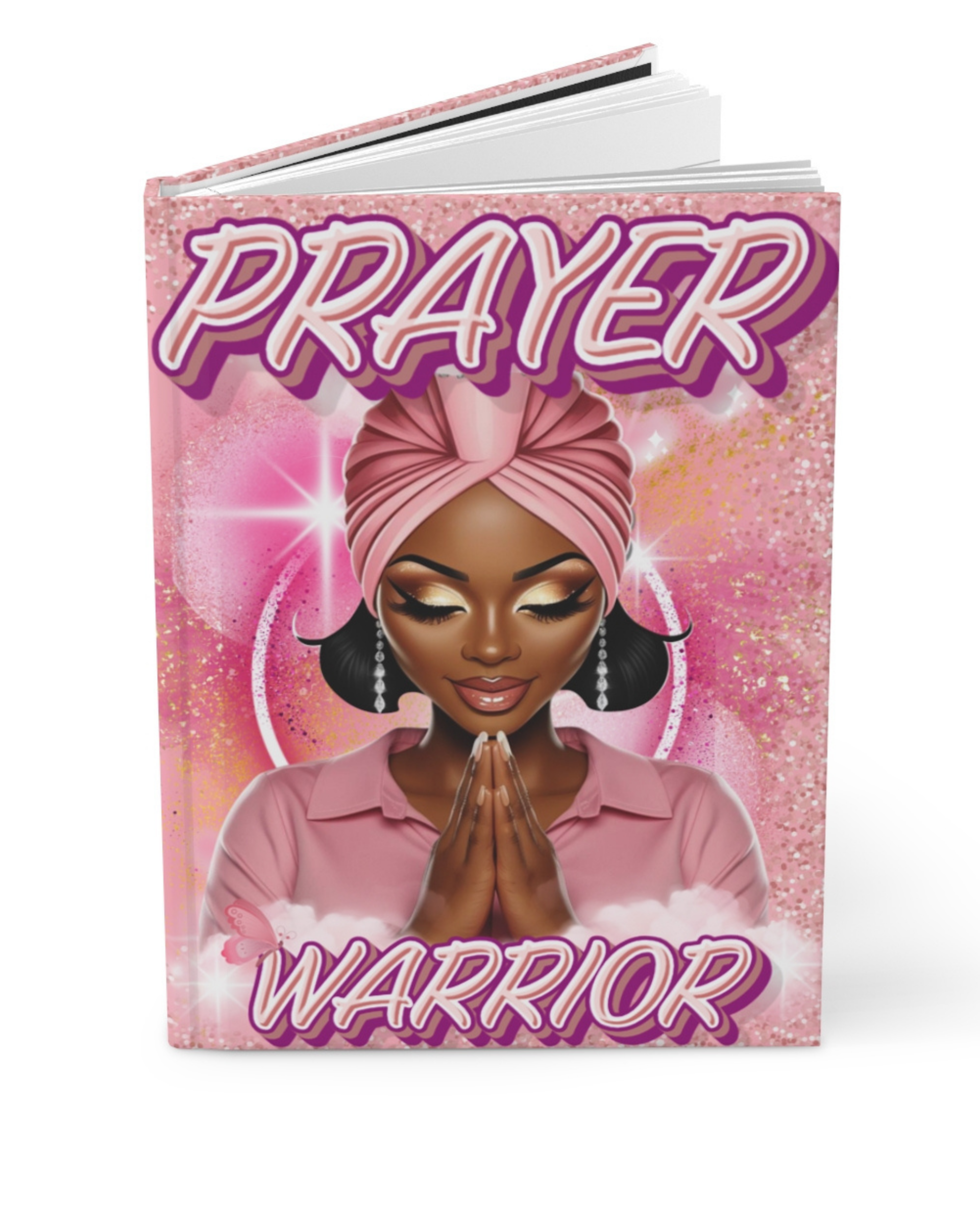 PRINTIFY - PINK PRAYER WARRIOR JOURNAL COVER
