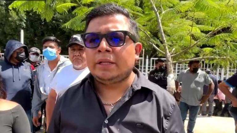 Iván Tomás Villaseca, líder transportista en Oaxaca. Foto: X @ClavePunt0666