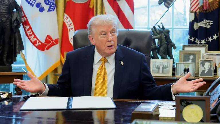 Trump insistió en que no busca conflictos armados. Foto: Reuters.