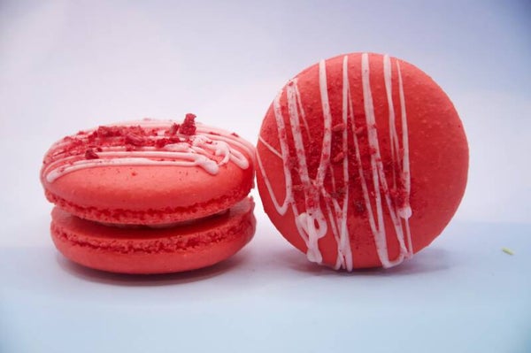 Raspberry Macarons