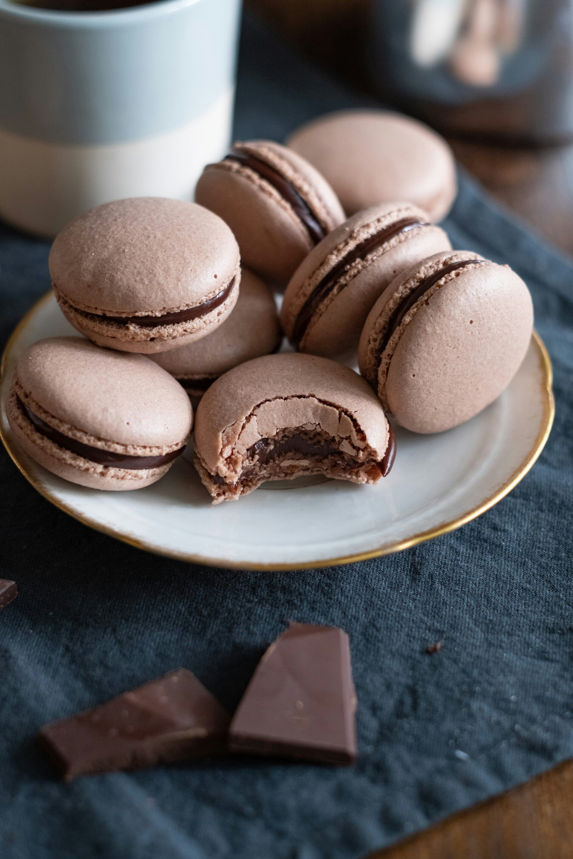 Chocolate Macarons