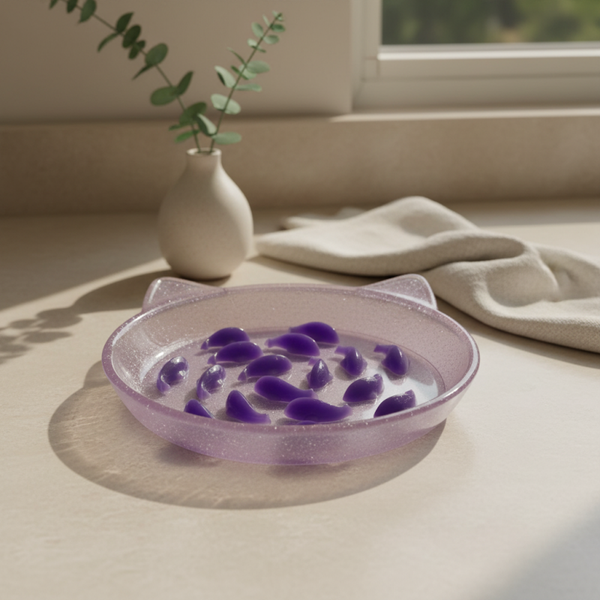 Gamelle anti-glouton / Vide-poche en résine alimentaire – Fait main