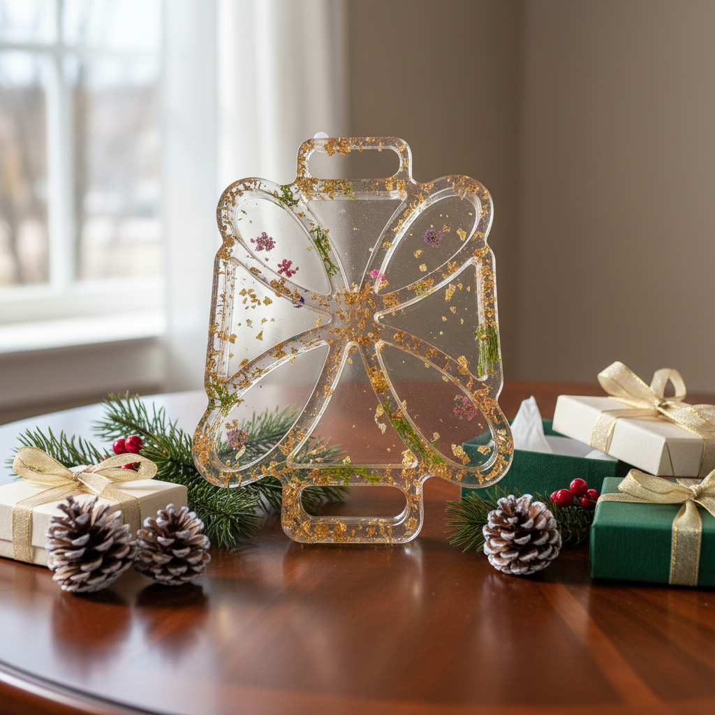 Plateau Vide-Poche en Résine – Pièce décorative élégante & artisanale-réf 168