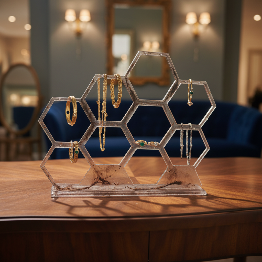 Présentoirs à bijoux en résine – Design moderne et élégant (sans bijoux)