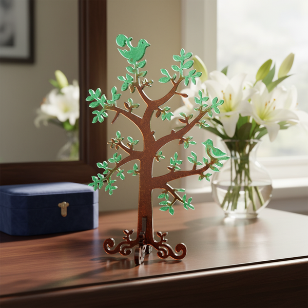 Présentoir à bijoux en résine – Arbre décoratif et fonctionnel- réf 153