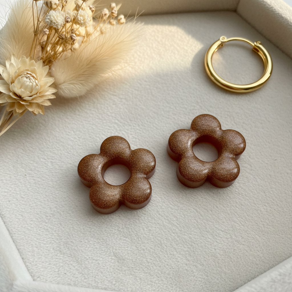 Pampilles fleuries au design délicat - réf 255