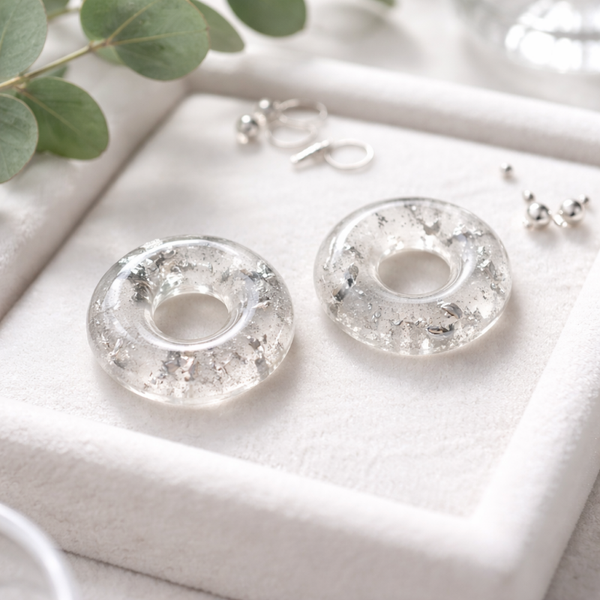 Pampilles en résine transparente (2 cm) - réf 267