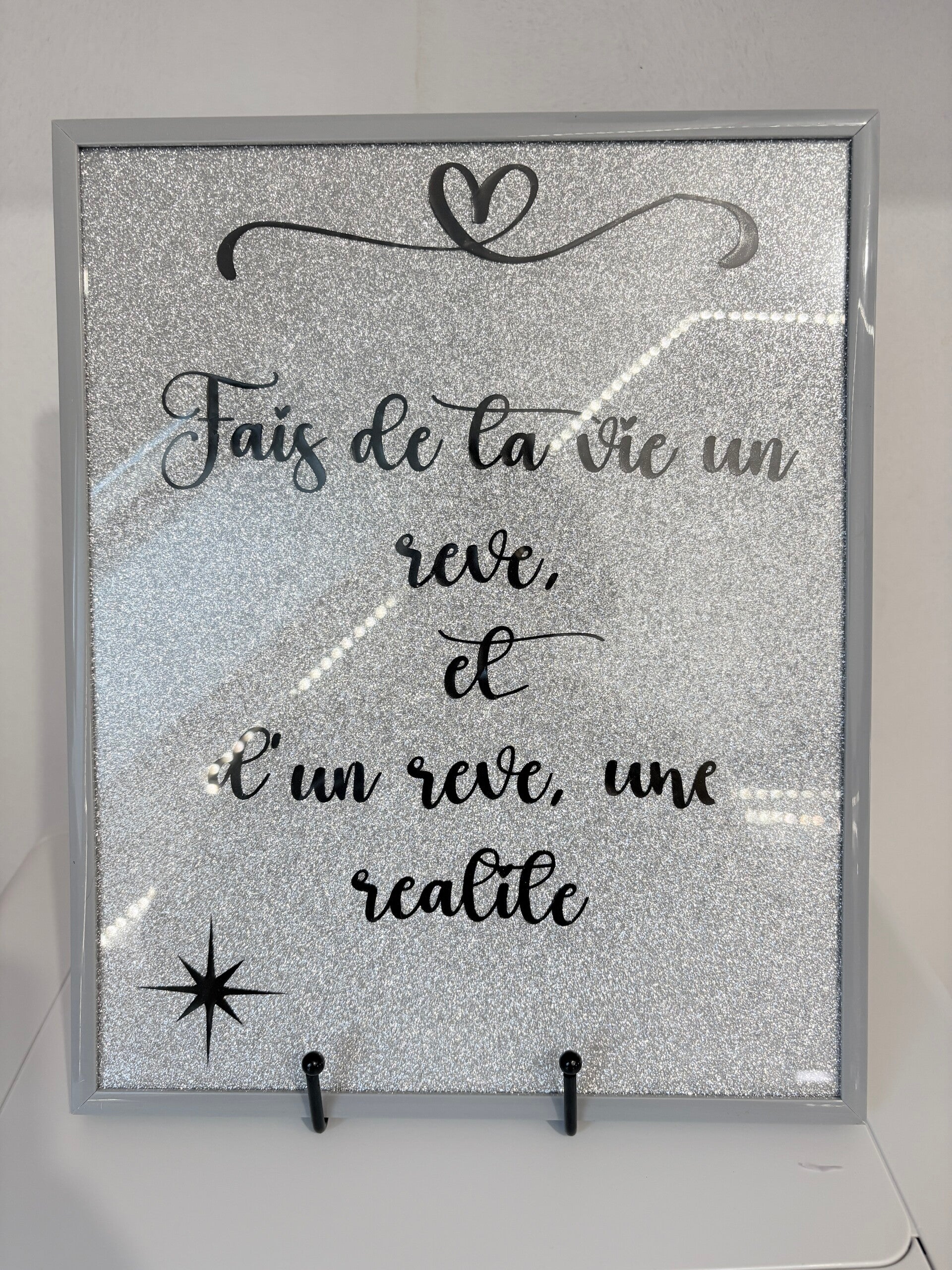 Cadre décoratif citation – Création artisanale