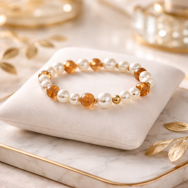 Bracelet élastique en perles – Création artisanale   - réf 275