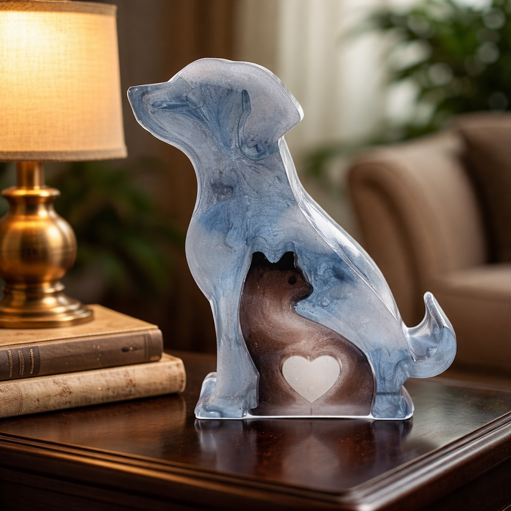 Statue décorative Chien & Chat – Symbole d’amour et de protection - réf 291