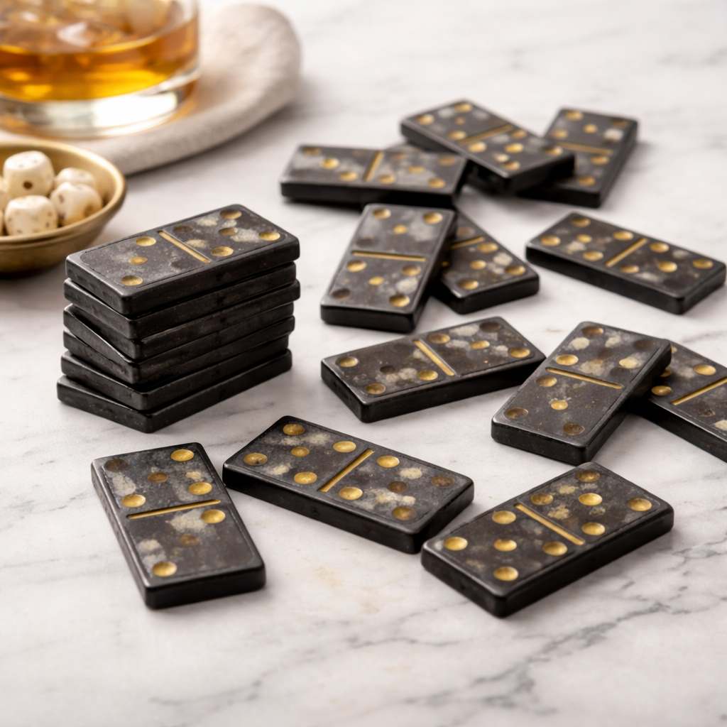 Dominos noir & doré – Réf 292