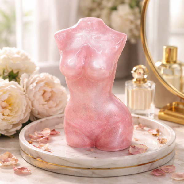Sculpture Corps Féminin Rose Nacré - réf 312