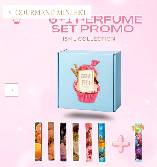 Gourmand mini-set of 6 bottles