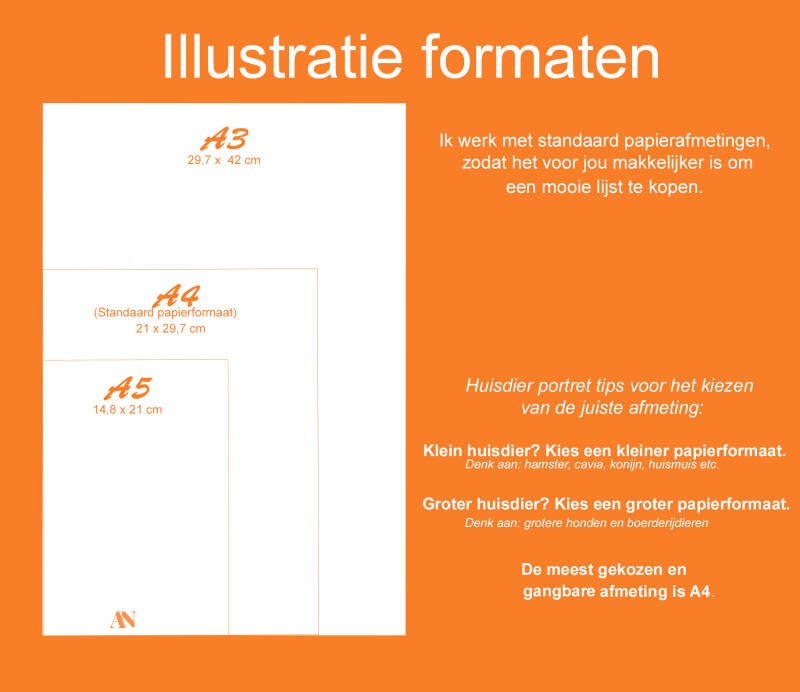 illustratie papierformaten