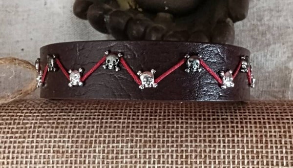 Bracelet mini tête de mort