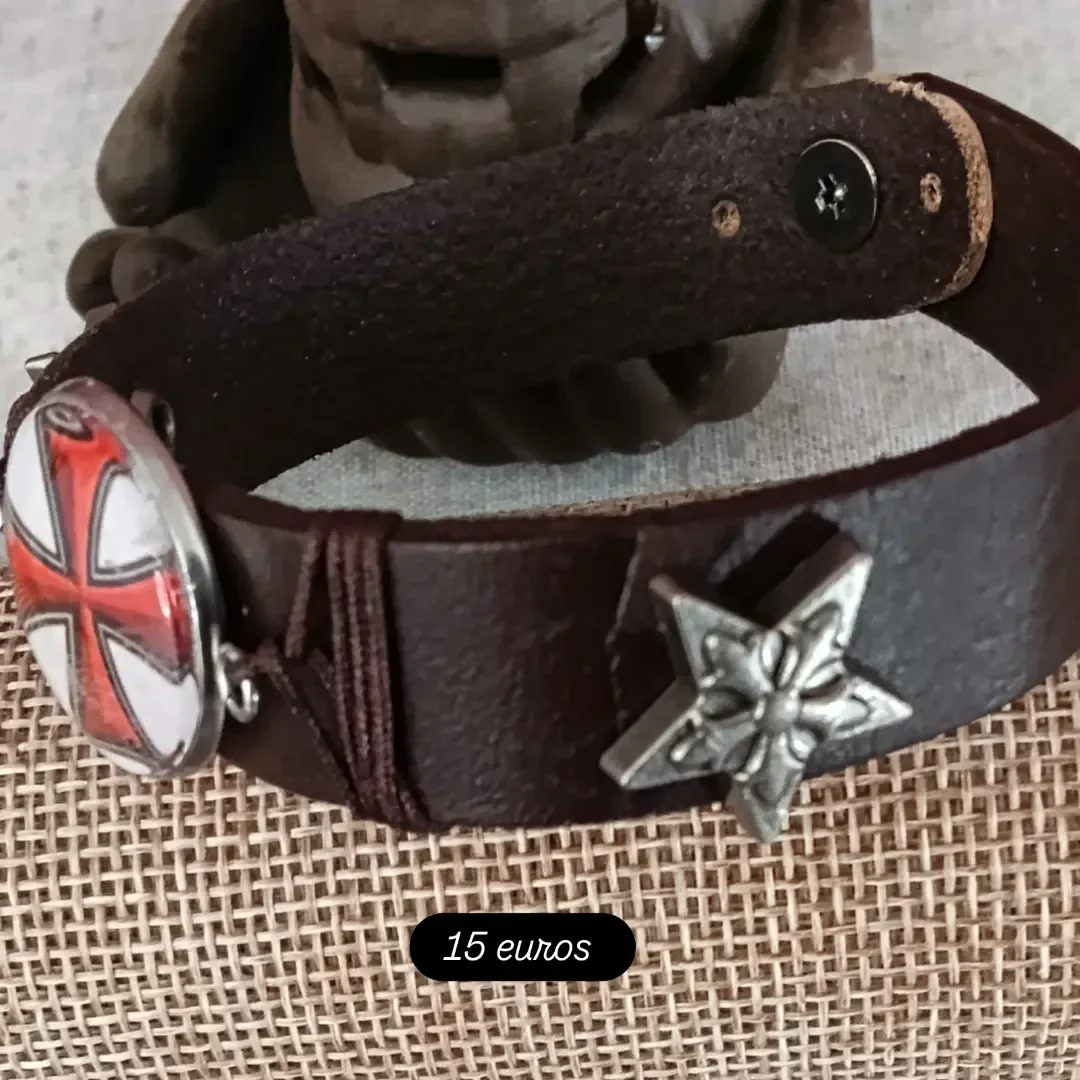 Bracelet 15mm croix de Malte