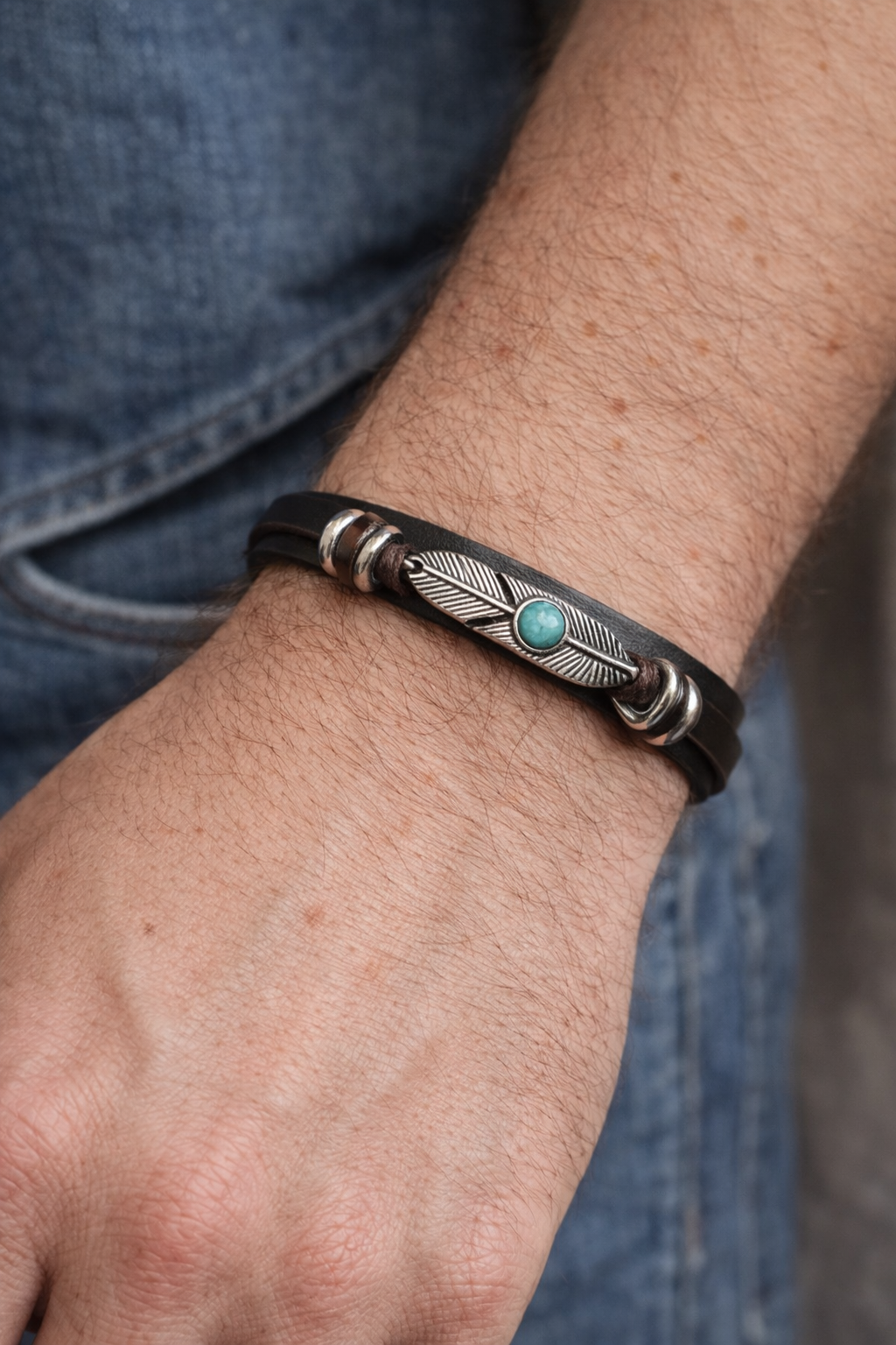 Bracelet cuir 12 de largeur