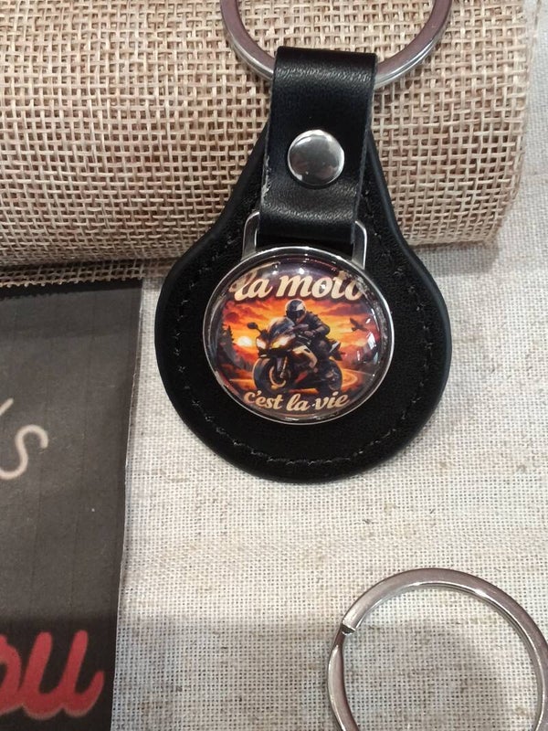 Porte clefs moto sportive 25mm