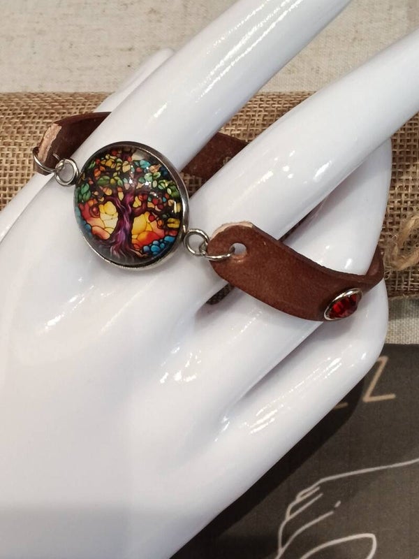 Bracelet arbre de vie brun