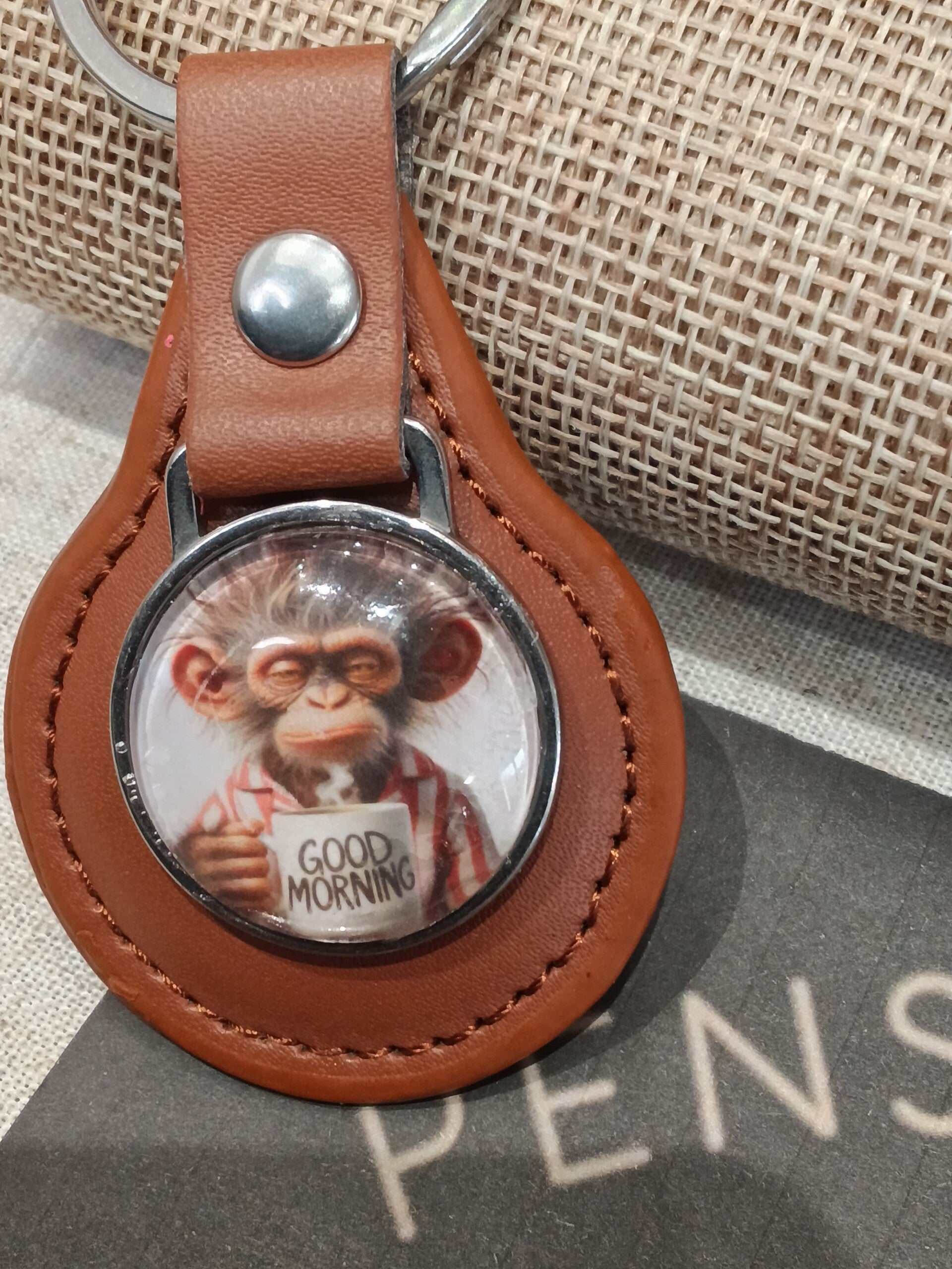 Porte clefs good morning