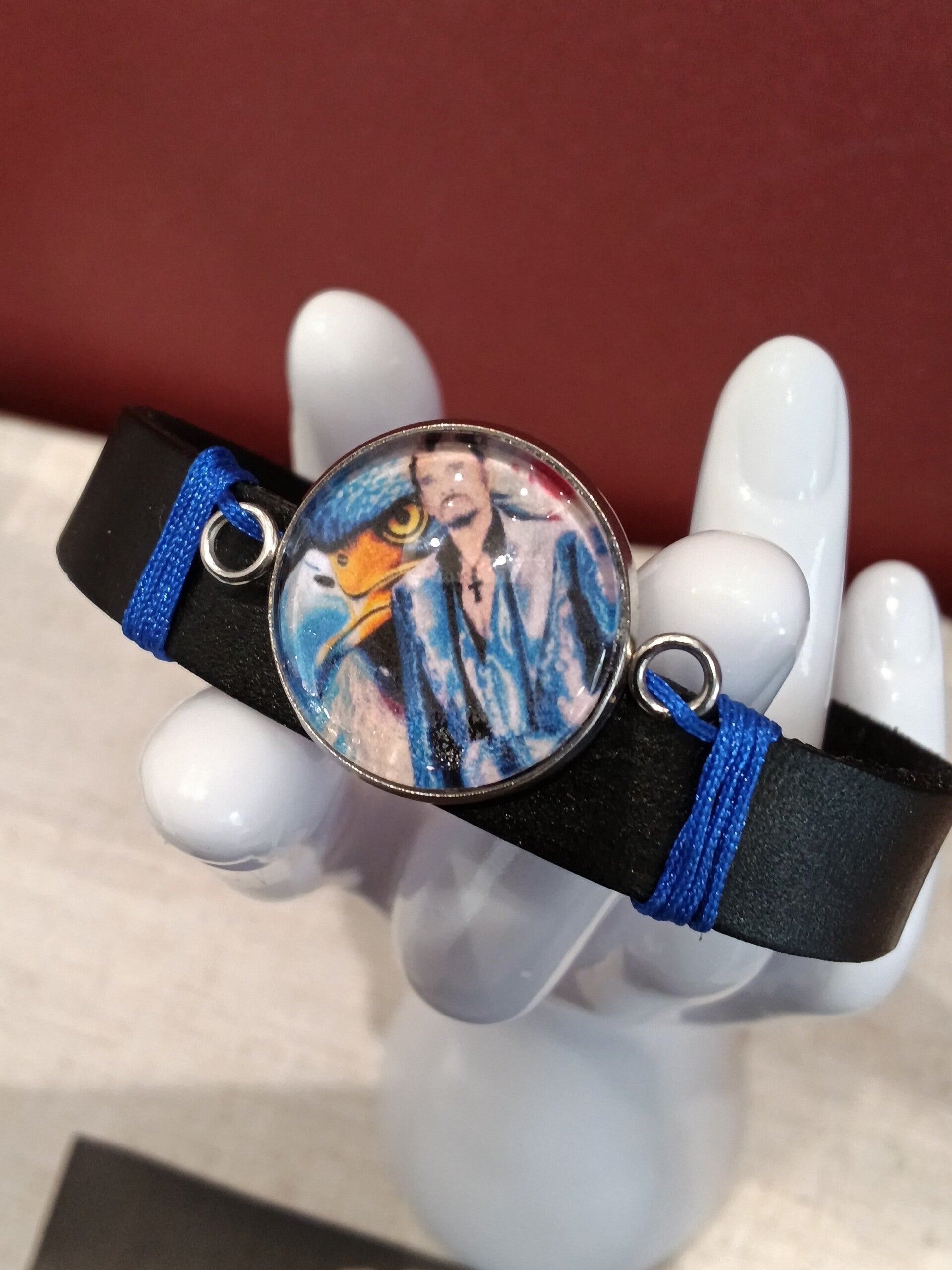 Bracelet johnny Hallyday 12 mm de large