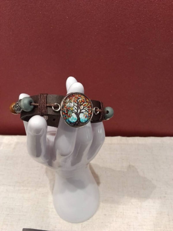 Bracelet marron arbre de vie