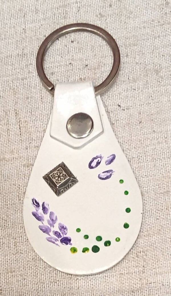 Florale blanc et violet