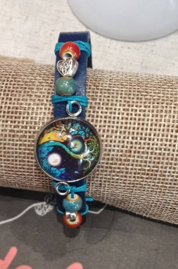 Ying yang coloré mi arbre