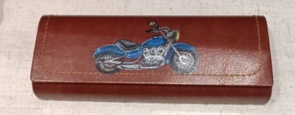 Étui moto bleu
