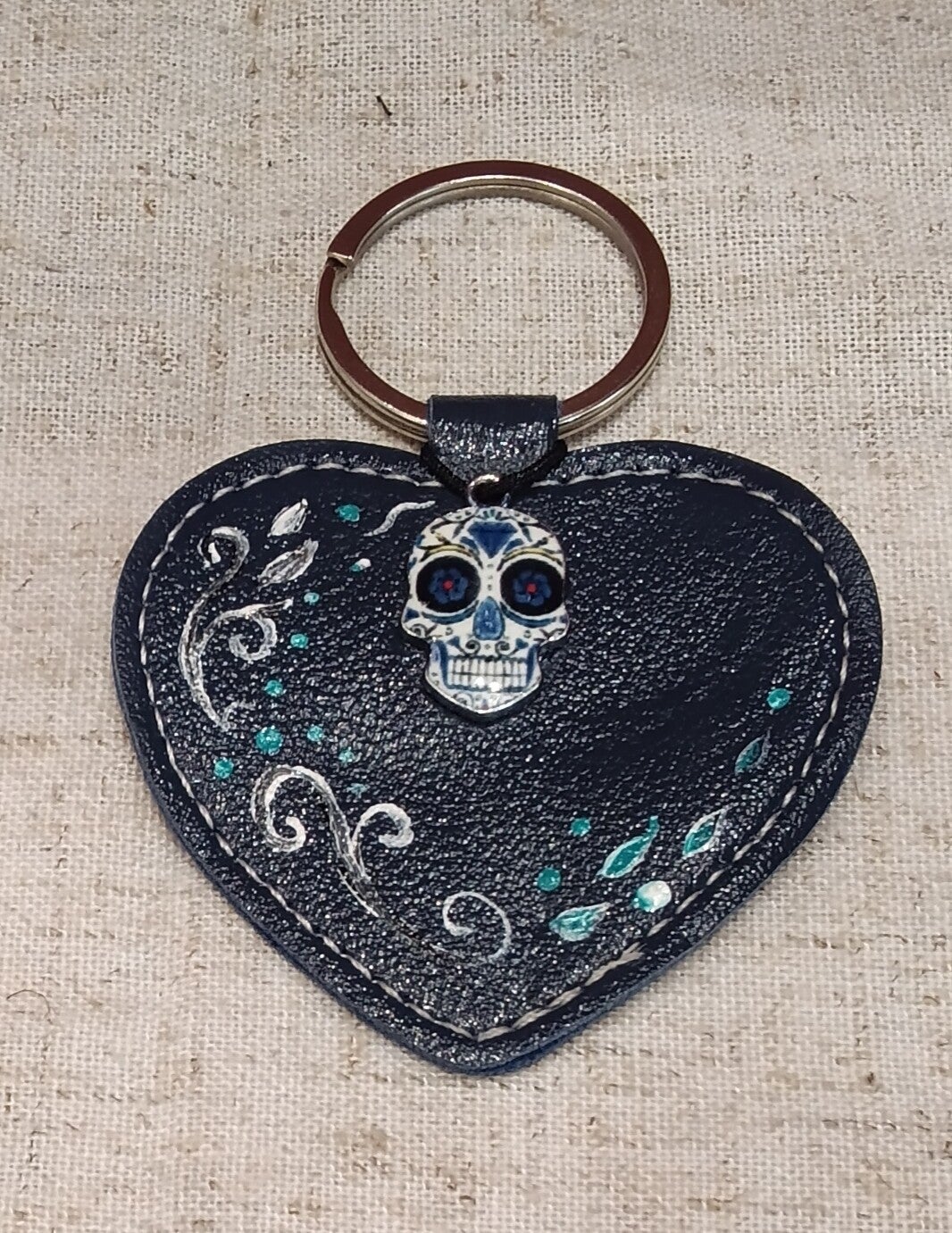 Santa muerte cour bleu