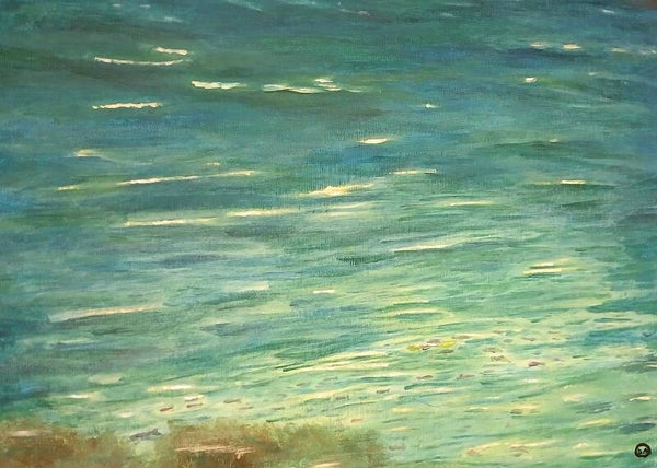 Acrylic on 40cms X 50cms canvas without frame.