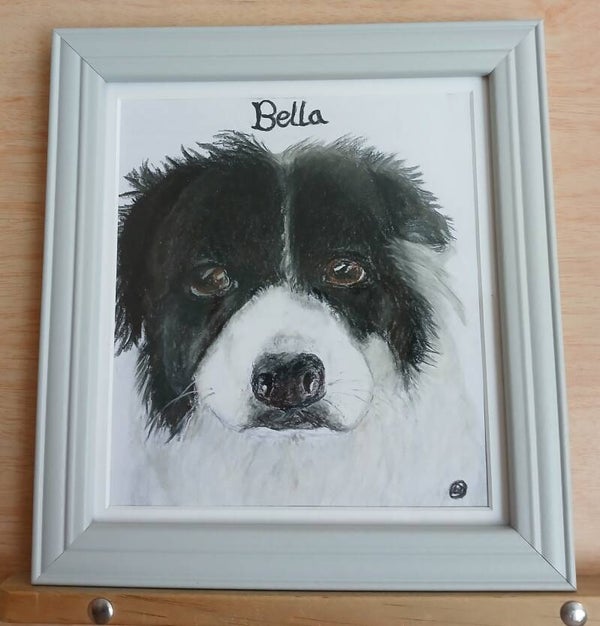 20cms square pastel on 210gsm paper with frame.