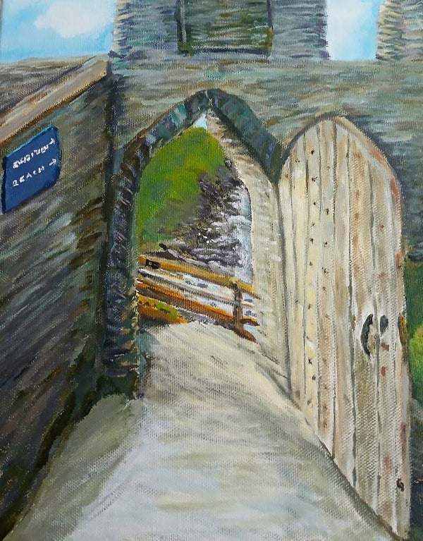 Acrylic on A4 canvas (21cms X 29cms - approximately).