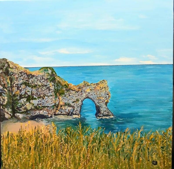 Acrylic on canvas 40cms square canvas.