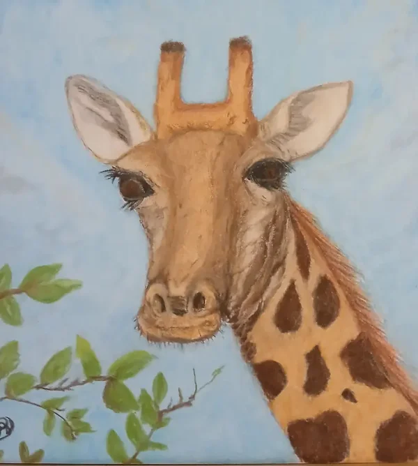 20cms square pastel on 210gsm paper without frame.