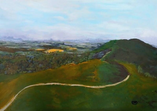 Acrylic on A4 canvas (21cms X 29cms - approximately).