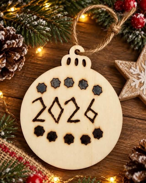 Boule de Noël personnalisée 2026