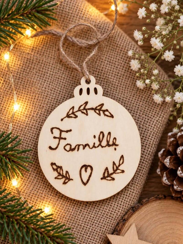 Décoration de Noël personnalisée « Famille »