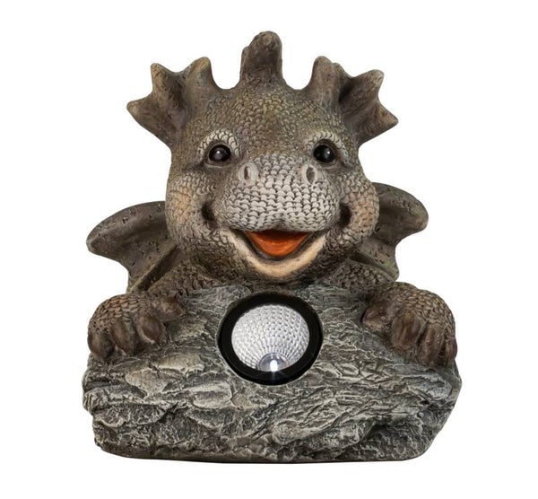 lachender Drache mit Solarlicht