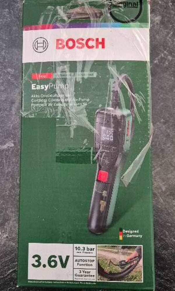 Bosch EasyPump 3,6V Akku-Druckluftpumpe.