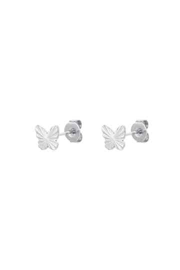 Studs Vlinder Zilver