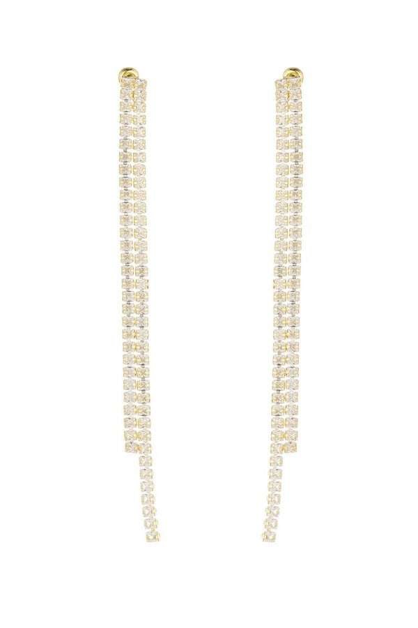 Glimmer oorbel -Goud